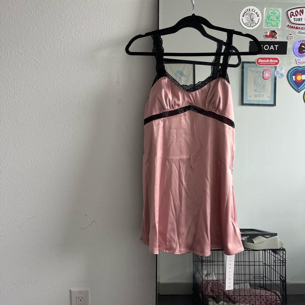 Missguided pink mini dress